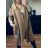 Mikina/kabát na zip s kapucí dlouhý rukáv dámská nadrozměr (50/52/54 ONE SIZE) ITALSKÁ MÓDA IMD23669