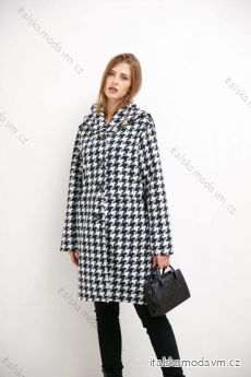 Kabát flaušový dlhý rukáv dámsky nadrozmer (XL/2XL ONE SIZE) TALIANSKA MÓDA IMC23363