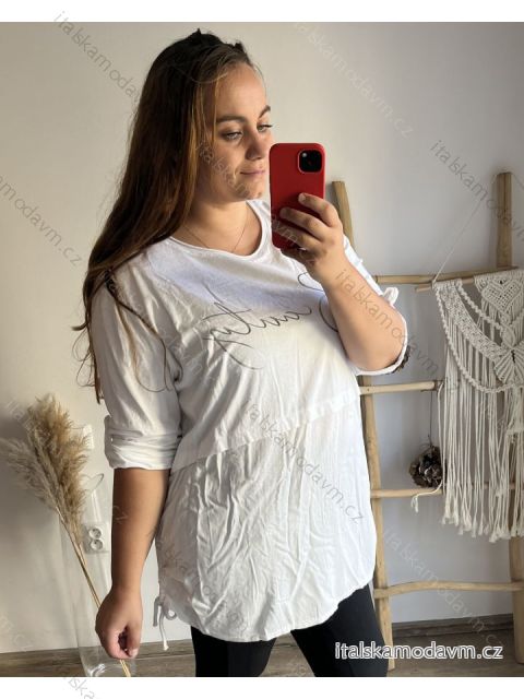 Tunika 3/4 rukáv dámska nadrozmer (2XL/3XL ONE SIZE) TALIANSKA MóDA IM423BEAUTY