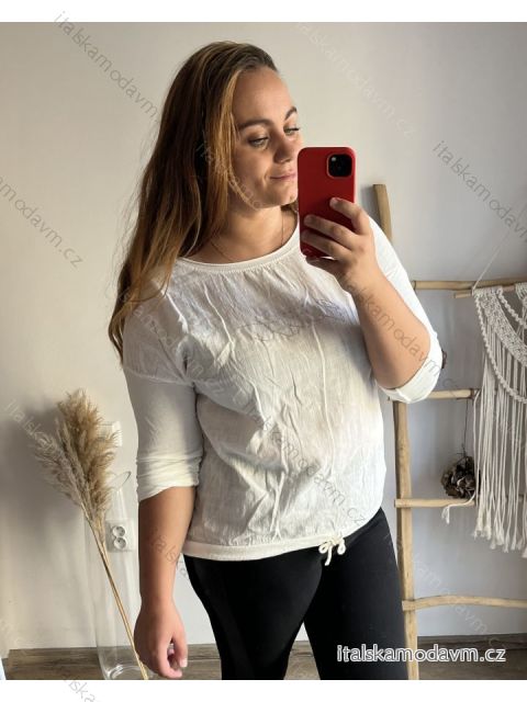Tunika dlhý rukáv dámska nadrozmer (XL/2XL ONE SIZE) TALIANSKA MóDA IM423FOLOW