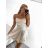 Šaty elegantné spoločenské na ramienka dámske (S/M ONE SIZE) TALIANSKA MóDA IM322461/UL tmavě vínová