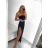 Nohavice harémky letné dlhé dámske (S/M ONE SIZE) TALIANSKA MÓDA IMM239535UN/DU S/M modrá
