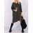 Šaty oversize dlhý rukáv dámske nadrozmer (XL/2XL ONE SIZE) TALIANSKA MÓDA IMD23604