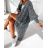 Cardigan pletený teplý dlhý rukáv dámsky nadrozmer (XL/2XL ONE SIZE) TALIANSKA MÓDA IMD23622