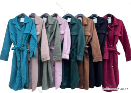 Kabát dlouhý rukáv dámsky (L/XL ONE SIZE) TALIANSKA MÓDA IMD23643