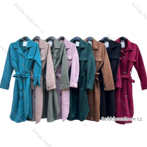 Kabát dlouhý rukáv dámsky (L/XL ONE SIZE) TALIANSKA MÓDA IMD23643