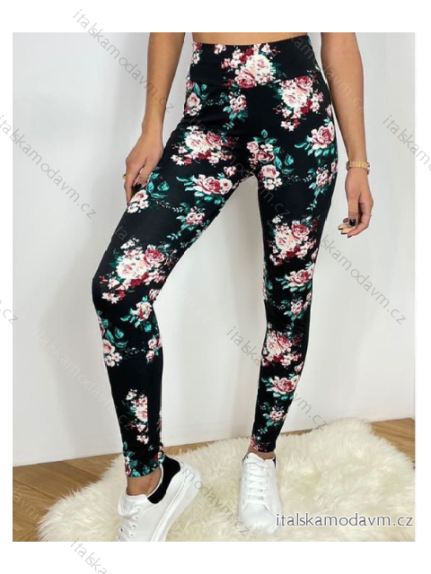 Legíny dlhé dámske (S/M, M/L,XL/2XL) TURECKÁ MÓDA TMWL21129-3/DU čierna M / L