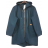 Kabát na zips s kapucňou dlhý rukáv dámska nadrozmer (XL/2XL ONE SIZE) TALIANSKA MÓDA IM422650/DR petrolejová