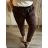 Kalhoty dlouhé strečové dámské nadrozměr (XL/2XL/3XL ONE SIZE) ITALSKÁ MÓDA IMWQ233251 tmavě modrá XL/2XL