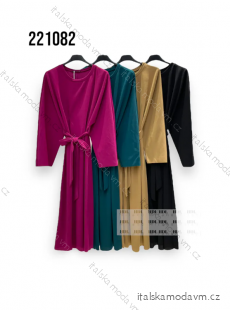 Šaty elegantný dlhý rukáv dámske (S/M ONE SIZE) TALIANSKA MÓDA IMPHD23221082