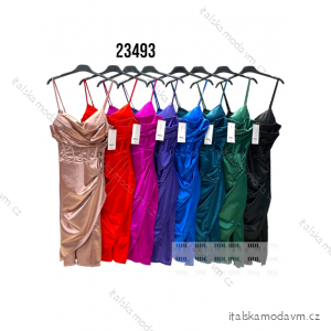 Šaty spoločenské na ramienka dámske (S/M ONE SIZE) TALIANSKA MÓDA IMPHD2323493-1
