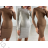 Šaty úpletové dlouhý rukáv dámské (S/M ONE SIZE) ITALSKÁ MÓDA IMPBB23Z5270