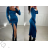 Šaty dlhé spoločenské dlhý rukáv dámske (S/M ONE SIZE) TALIANSKA MÓDA IMPBB23B24108