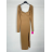 Šaty dlhé spoločenské dlhý rukáv dámske (S/M ONE SIZE) TALIANSKA MÓDA IMPBB23B24108