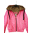 Bunda jesenná s kapucňou dámska (XS-XL) POLSKÁ MóDA PMWC23B8219-83 neon ružová XL