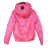 Bunda jesenná s kapucňou dámska (XS-XL) POLSKÁ MóDA PMWC23B8219-83 neon ružová XL