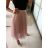 Sukně tylová dlouhá dámská (S/M/L ONE SIZE) ITALSKá MóDA IM323112/DU M/L starorůžová