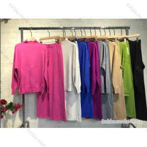 Súprava úpletová sveter a nohavice dámska (S/M ONE SIZE) TALIANSKA MÓDA IMPGM23G012
