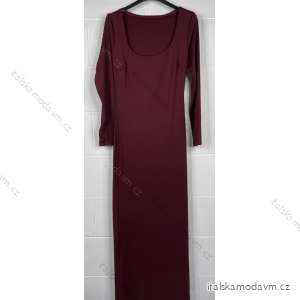 Šaty dlhé dlhý rukáv dámske (S/M ONE SIZE) TALIANSKA MÓDA IMPBB23C29999