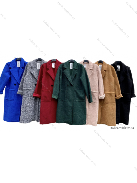 Kabát dlhý rukáv dámsky (S/M/L ONE SIZE) TALIANSKA MÓDA IMD22868