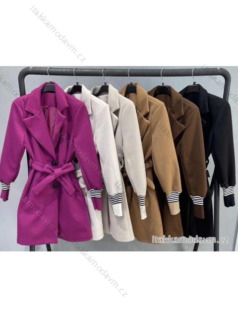 Kabát flaušový dlhý rukáv dámsky (S-XL) TALIANSKA MÓDA IMWCT233951