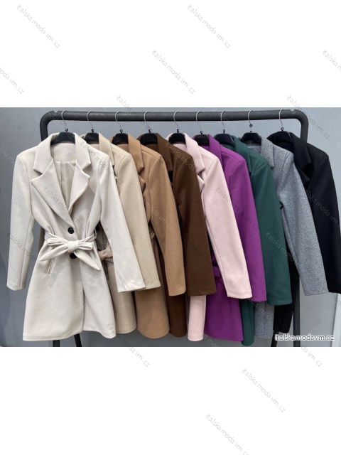 Kabát flaušový dlhý rukáv dámsky (S-XL) TALIANSKA MÓDA IMWCT233952