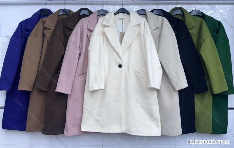 Kabát flaušový oversize dlhý rukáv dámsky (L/XL ONE SIZE) TALIANSKA MÓDA IMWCT233953