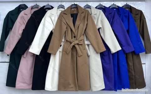 Kabát flaušový dlhý rukáv dámsky (S-XL) TALIANSKA MÓDA IMWCT233955
