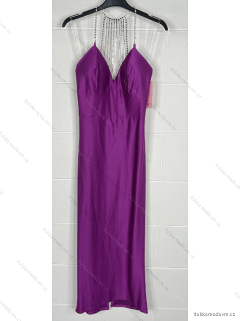 Šaty elegantné na ramienka dámske (S/M ONE SIZE) TALIANSKA MÓDA IMPBB23A12078