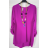 Tunika/Blúzka s príveskom dlhý rukáv dámska (S/M ONE SIZE) TALIANSKA MÓDA IMPBB2323397h
