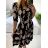 Šaty elegantní dlouhý rukáv dámská (S/M ONE SIZE) ITALSKÁ MÓDA IMM23M6062A