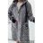Kabát baránkový flaušový dlhý rukáv dámsky (S/M/L ONE SIZE) TALIANSKA MÓDA IMWBL23012