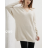 Svetr úpletový prodloužený oversize dlouhý rukáv dámský (S/M ONE SIZE) ITALSKÁ MÓDA IMPDY23FH9299