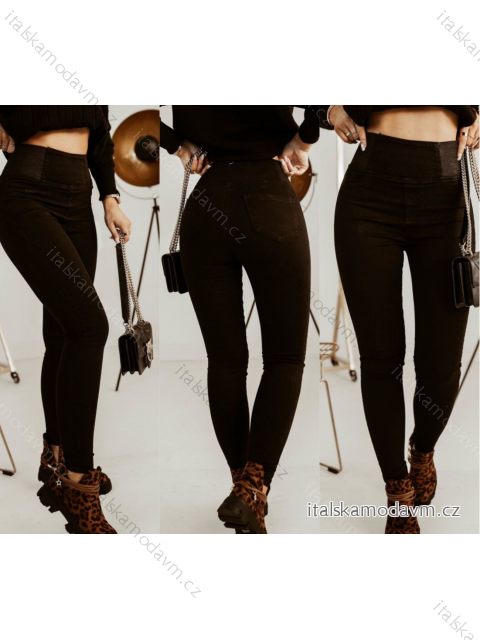 Rifle jeans s gumou v páse dlhé dámske (29-38) M.SARA MSR23MS2771G-13/DU