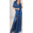 Šaty dlhé elegantné na ramienka dámske (S/M ONE SIZE) TALIANSKA MÓDA IMPBB23B24077