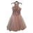 Šaty společenské elegantní plesové dámské (S/M ONE SIZE) ITALSKÁ MÓDA IMM2019805/DR S/M světle růžová
