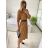 Šaty košeľové s opaskom dlhý rukáv dámske (S/M ONE SIZE) TALIANSKA MÓDA IMPBB22E9511/DR čierna S/M