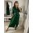 Šaty košeľové s opaskom dlhý rukáv dámske (S/M ONE SIZE) TALIANSKA MÓDA IMPBB22E9511/DUR   hnedá   S/M