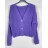 Sveter krátky na gombíky dlhý rukáv dámsky (S/M ONE SIZE) TALIANSKA MÓDA IMPBB23Y22785