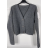 Sveter krátky na gombíky dlhý rukáv dámsky (S/M ONE SIZE) TALIANSKA MÓDA IMPBB23Y22785