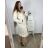 Kabát na knoflíky  dámský (L/XL ONE SIZE) ITALSKá MóDA IM323AMANDA/DU L/XL krémová