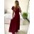 Šaty dlhé spoločenské krátky rukáv dámske (S/M ONE SIZE) TALIANSKA MODA IM323125