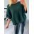 Sveter úpletový 3/4 rukáv dámsky (M/L ONE SIZE) TALIANSKA MÓDA IMD23773