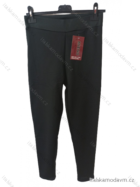 Legíny  teplé dlouhé bambusové dámské (S-2XL) POLSKÁ MÓDA DPP237764/DU Černá M/L