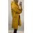 Kabát flaušový na zips dlhý rukáv s kapucňou dámska (uniXL / XL) TALIANSKÁ MÓDA IMC21KAB1 / DR starorůžová