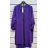 Šaty elegantní s páskem dlouhý rukáv dámské (S/M ONE SIZE) ITALSKÁ MÓDA IMPSH2323050