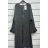 Šaty pletené s opaskom dlhý rukáv dámske (S/M ONE SIZE) TALIANSKA MÓDA IMPSH235162