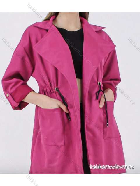 Kabát dlhý rukáv dámsky (S/M ONE SIZE) TALIANSKA MÓDA IMPLI239396