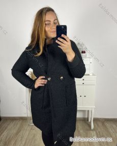 Kabát baránok na knoflíky dámska nadrozmer (XL/2XL ONE SIZE) TALIANSKA MÓDA IM423BENAA