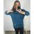 Tunika dlouhý rukáv dámská nadrozměr (3XL/4XL ONE SIZE) ITALSKÁ MÓDA IM723NATURAL